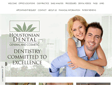 Tablet Screenshot of houstoniandental.com